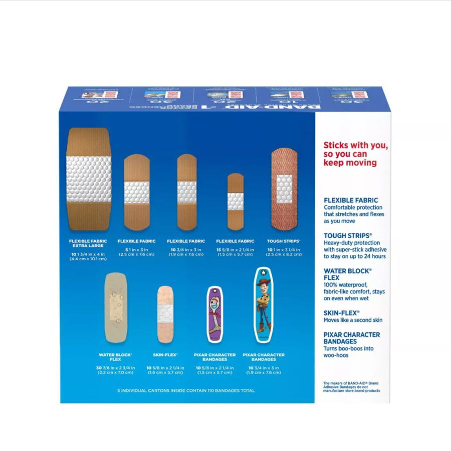 FSA Eligible BandAid Family Pack Adhesive Bandages, 110 ct.